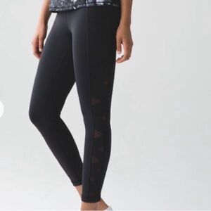 Lululemon Rise & Flow Mesh Crisscross Leggings Black
